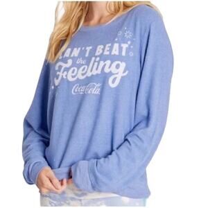 Wildfox x Coca Cola Can’t beat Feeling Beach Jumper Graphic Sweatshirt S NEW